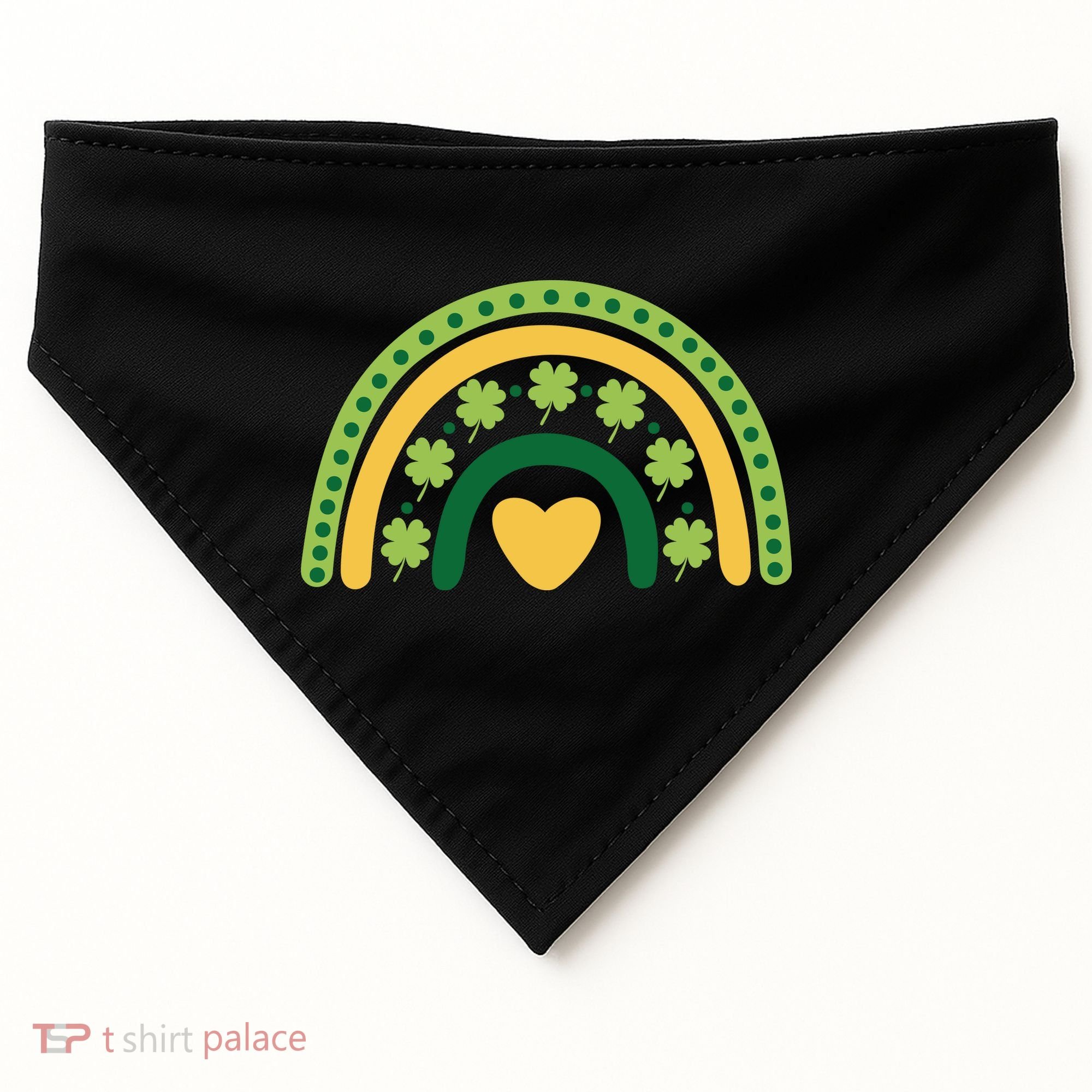 Lucky Rainbow St Patrick's Day USA-Made Doggie Bandana