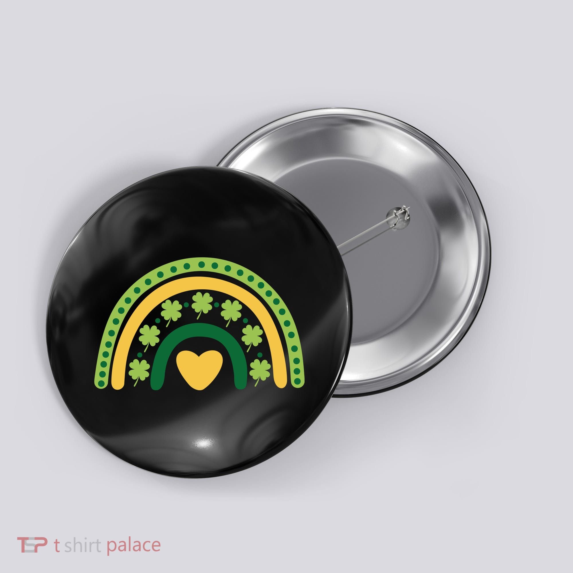 Lucky Rainbow St Patrick's Day Button