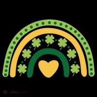 Lucky Rainbow St Patrick's Day Button thumb 1