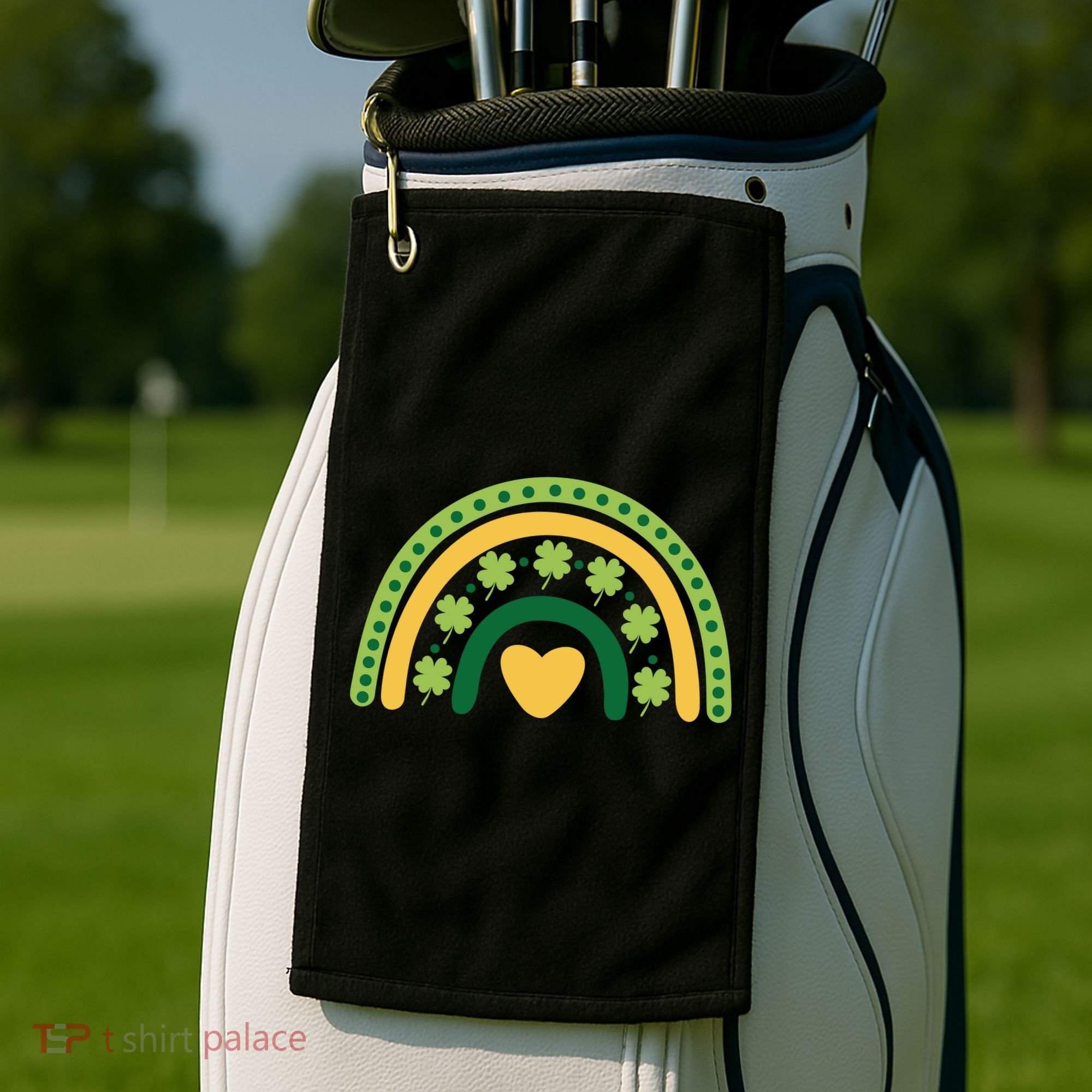 Lucky Rainbow St Patrick's Day Golf Towel