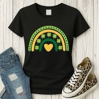 Lucky Rainbow St Patrick's Day Women's T-Shirt thumb 3