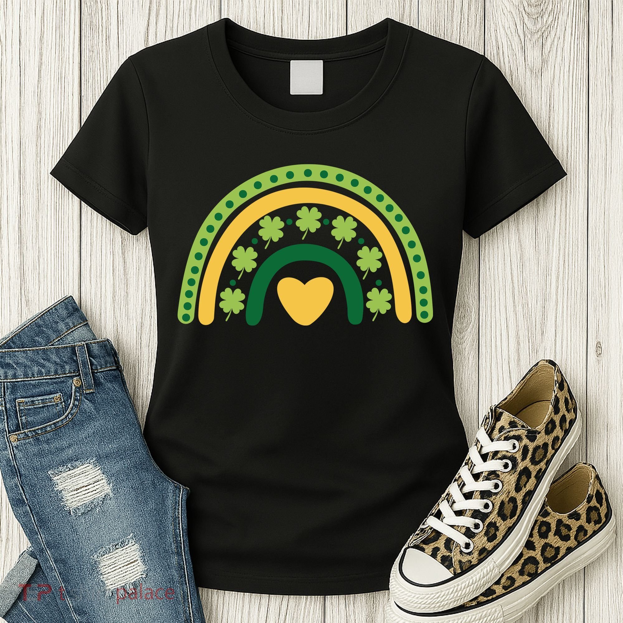 Lucky Rainbow St Patrick's Day Women's T-Shirt