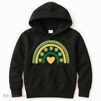 Lucky Rainbow St Patrick's Day Kids Hoodie thumb 0