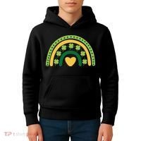 Lucky Rainbow St Patrick's Day Kids Hoodie thumb 4