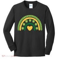 Lucky Rainbow St Patrick's Day Kids Long Sleeve Shirt thumb 0