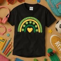 Lucky Rainbow St Patrick's Day Kids T-Shirt thumb 3
