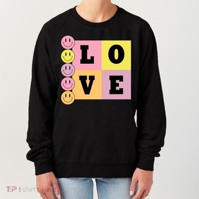 Love Retro Smile Face Cute Gift Women's Sweatshirt