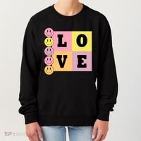Love Retro Smile Face Cute Gift Women's Sweatshirt thumb 0