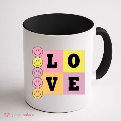 Love Retro Smile Face Cute Gift Coffee Mug back