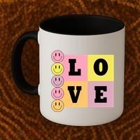 Love Retro Smile Face Cute Gift Coffee Mug thumb 2