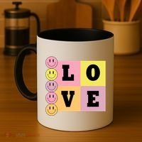 Love Retro Smile Face Cute Gift Coffee Mug thumb 4
