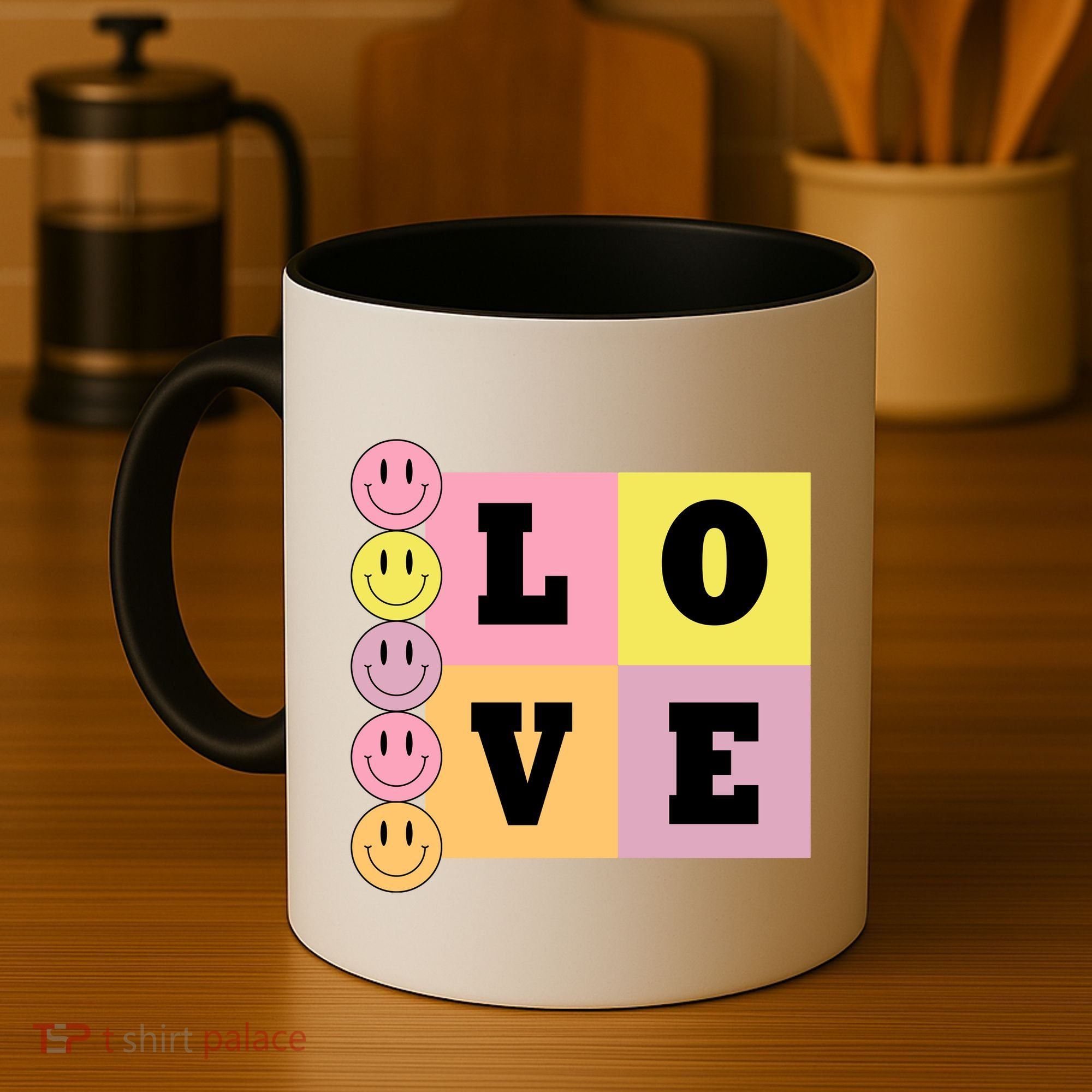 Love Retro Smile Face Cute Gift Coffee Mug