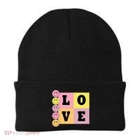 Love Retro Smile Face Cute Gift Beanie thumb 0