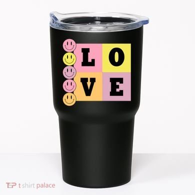 Love Retro Smile Face Cute Gift Tumbler