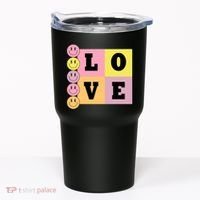 Love Retro Smile Face Cute Gift Tumbler thumb 0