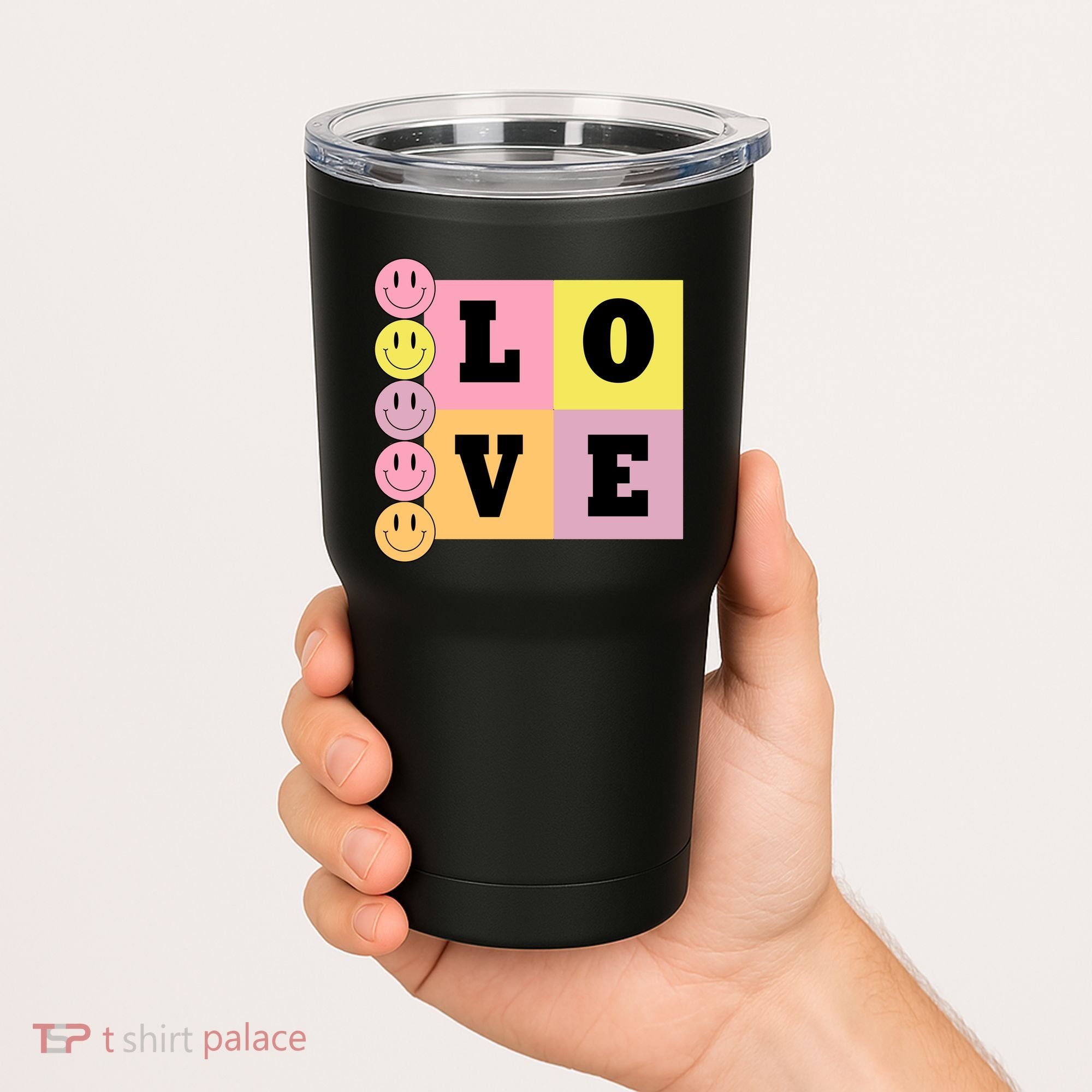 Love Retro Smile Face Cute Gift Tumbler