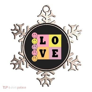 Love Retro Smile Face Cute Gift Ornament