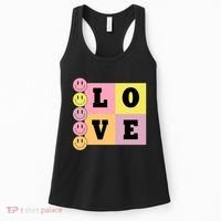 Love Retro Smile Face Cute Gift Women's Tank Top thumb 0