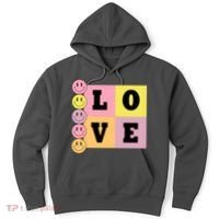 Love Retro Smile Face Cute Gift Hoodie thumb 0