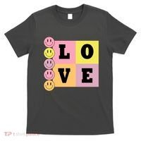 Love Retro Smile Face Cute Gift T-Shirt thumb 0