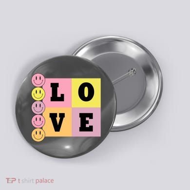 Love Retro Smile Face Cute Gift Button
