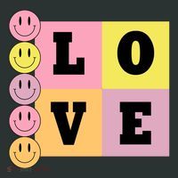 Love Retro Smile Face Cute Gift Coaster thumb 2