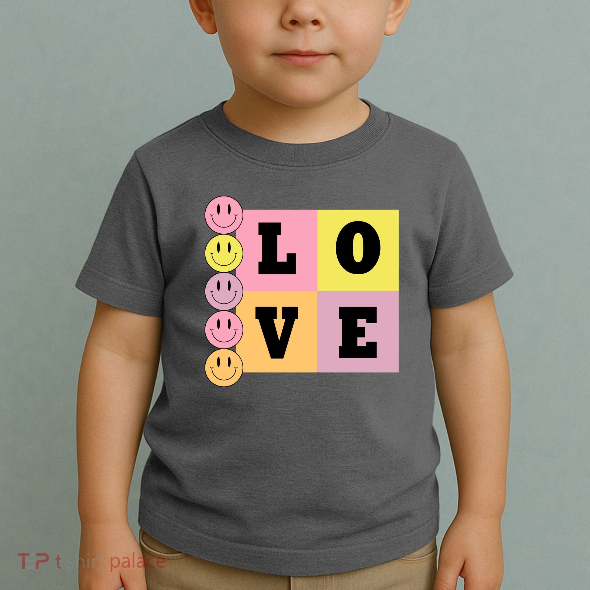 Love Retro Smile Face Cute Gift Toddler T-Shirt