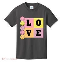 Love Retro Smile Face Cute Gift Kids T-Shirt thumb 0