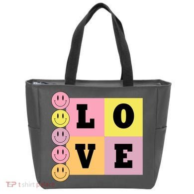 Love Retro Smile Face Cute Gift Bag