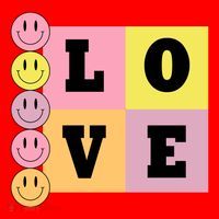 Love Retro Smile Face Cute Gift Santa Hat thumb 1