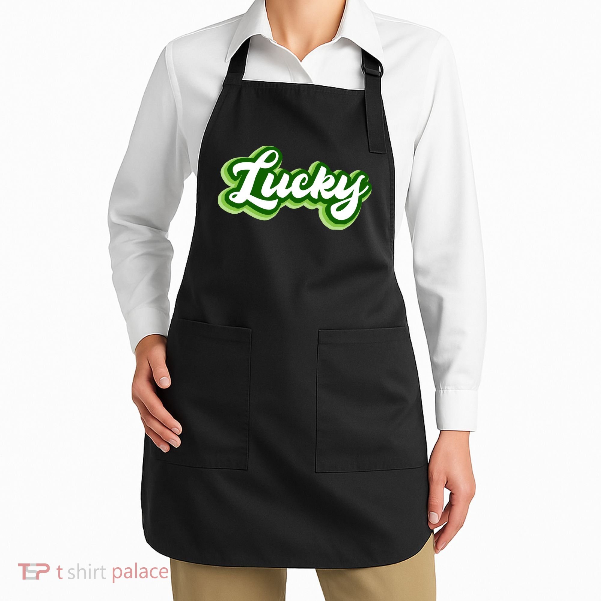 Lucky Retro St Patrick's Day Apron