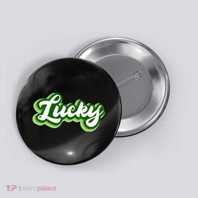 Lucky Retro St Patrick's Day Button