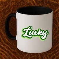 Lucky Retro St Patrick's Day Coffee Mug thumb 2