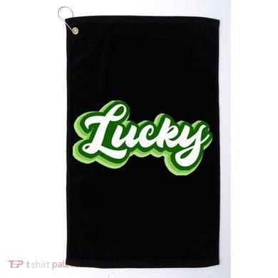 Lucky Retro St Patrick's Day Golf Towel