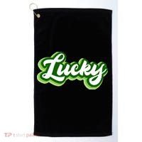 Lucky Retro St Patrick's Day Golf Towel thumb 0