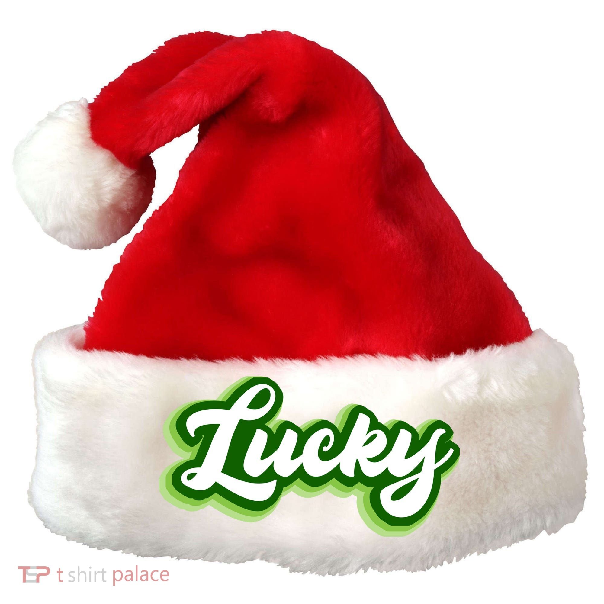 Lucky Retro St Patrick's Day Santa Hat