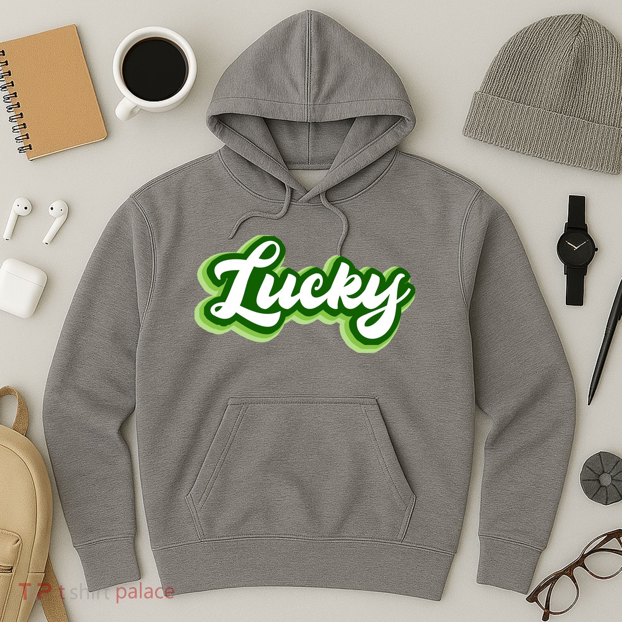 Lucky Retro St Patrick's Day Hoodie