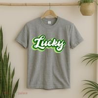 Lucky Retro St Patrick's Day T-Shirt thumb 2