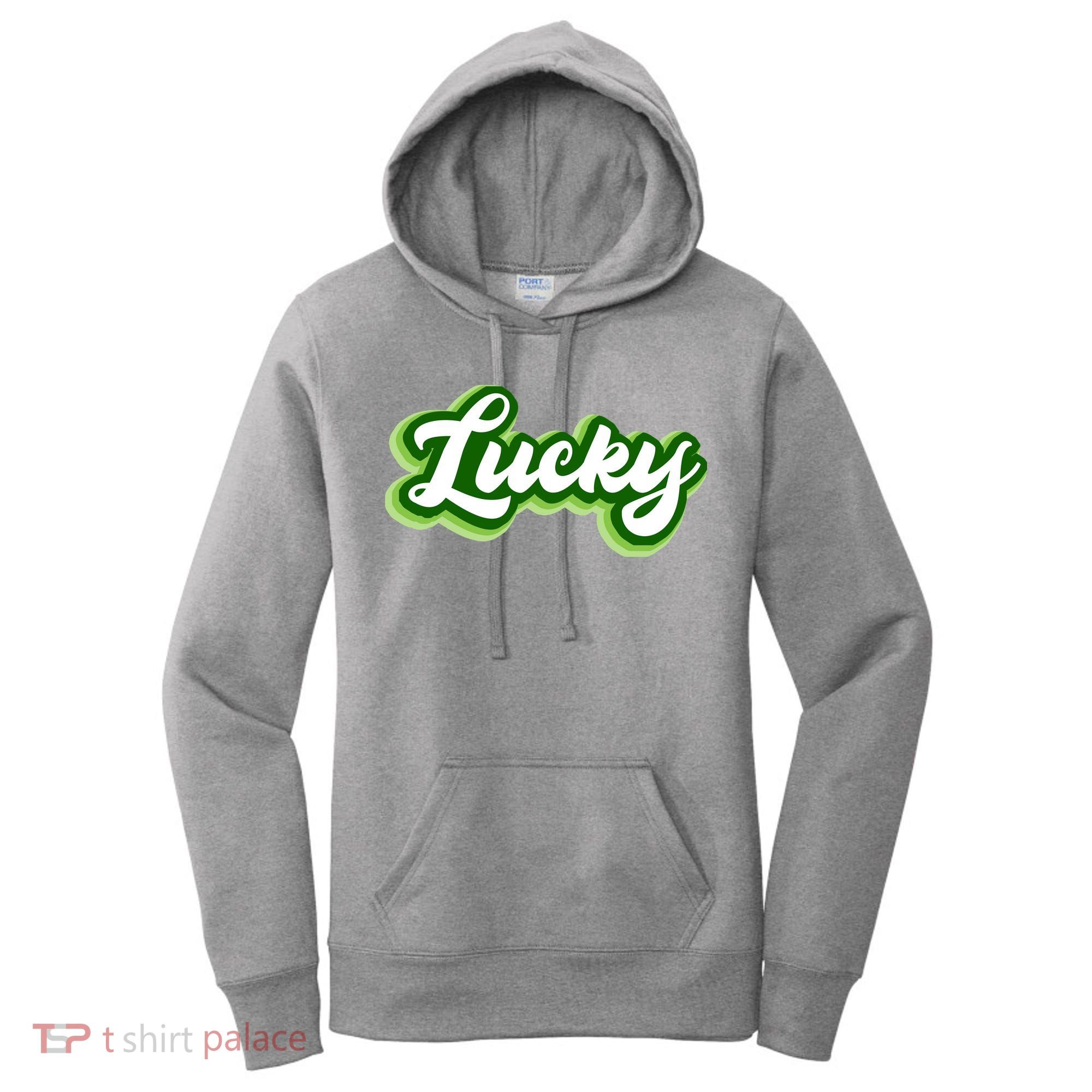 Lucky Retro St Patrick's Day Women's Hoodie