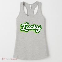 Lucky Retro St Patrick's Day Women's Tank Top thumb 0