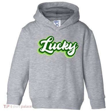 Lucky Retro St Patrick's Day Toddler Hoodie