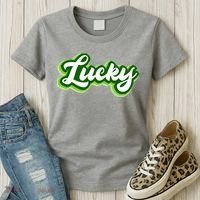 Lucky Retro St Patrick's Day Women's T-Shirt thumb 3