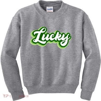 Lucky Retro St Patrick's Day Kids Sweatshirt