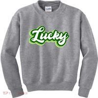 Lucky Retro St Patrick's Day Kids Sweatshirt thumb 0