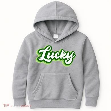 Lucky Retro St Patrick's Day Kids Hoodie