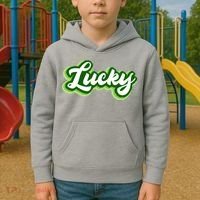 Lucky Retro St Patrick's Day Kids Hoodie thumb 2
