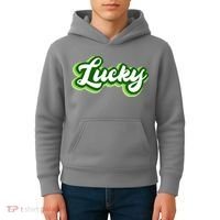 Lucky Retro St Patrick's Day Kids Hoodie thumb 4