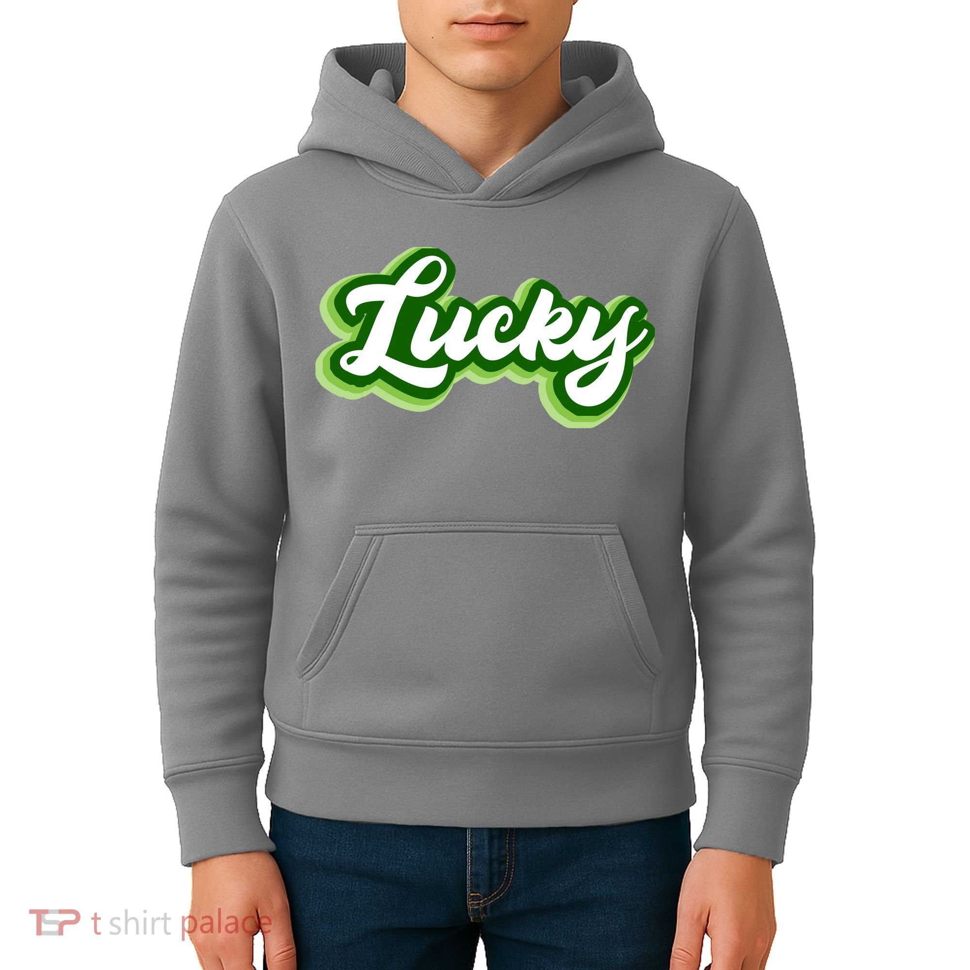 Lucky Retro St Patrick's Day Kids Hoodie