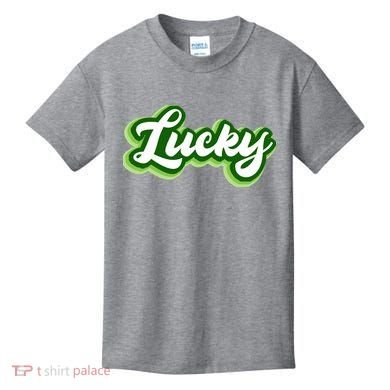 Lucky Retro St Patrick's Day Kids T-Shirt