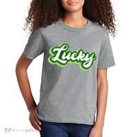 Lucky Retro St Patrick's Day Kids T-Shirt thumb 2